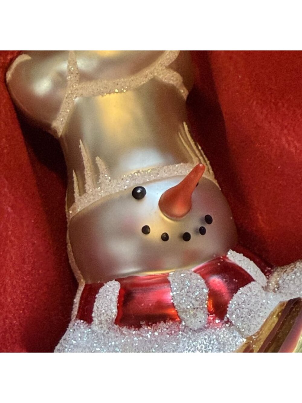 Williams Sonoma Limited Edition Baker Chef Snowman Glass Holiday Ornaments 2005 - Picture 6 of 16
